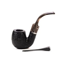 Pipe Savinelli Morellina Rusticated 614 Bent Billiard