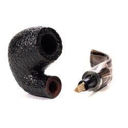 Pipe Savinelli Morellina Rusticated 614 Bent Billiard