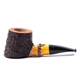 Pipa in Radica Radice Rind Rusticata Bamboo Pot