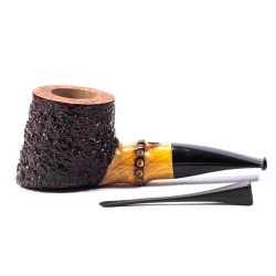 Pipa in Radica Radice Rind Rusticata Bamboo Pot