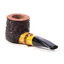 Briar Pipe Radice Rind Rusticated Bamboo Pot