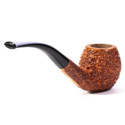 Briar Pipe Radice Rind Rusticated Bent Apple