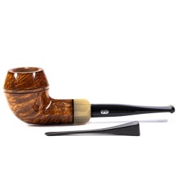 Pipa Chacom Olive Horn Liscia Modello 391 Bulldog