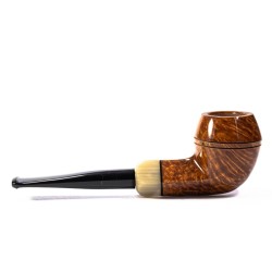 Pipa Chacom Olive Horn Liscia Modello 391 Bulldog