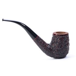 Briar Pipe Radice Rind Rusticated Bent Billiard