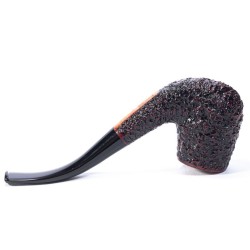 Briar Pipe Radice Rind Rusticated Bent Billiard