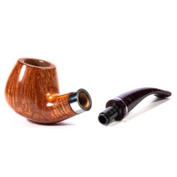 Briar Pipe Bacco 645  KS Smooth Bent Brandy