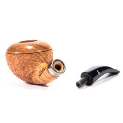 Pipe Santambrogio Rusticated Natural Bent Rhodesian