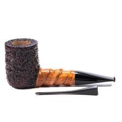 Briar Pipe Radice Rind Rusticated Billiard