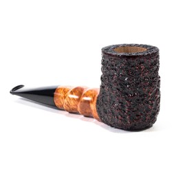 Briar Pipe Radice Rind Rusticated Billiard