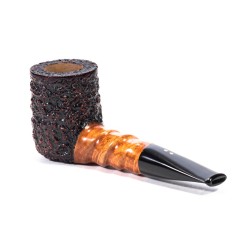 Briar Pipe Radice Rind Rusticated Billiard