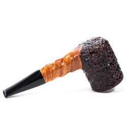 Briar Pipe Radice Rind Rusticated Billiard