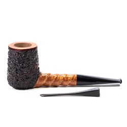 Briar Pipe Radice Rind Rusticated Billiard