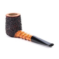 Briar Pipe Radice Rind Rusticated Billiard