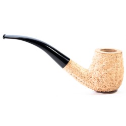 Pipa in Radica Radice Rind 'Pure' Sabbiata Bent Billiard