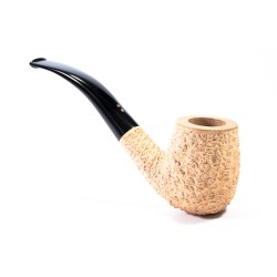 Pipa in Radica Radice Rind 'Pure' Sabbiata Bent Billiard