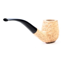 Pipa in Radica Radice Rind 'Pure' Sabbiata Bent Billiard