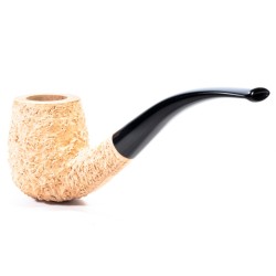 Pipa in Radica Radice Rind 'Pure' Sabbiata Bent Billiard