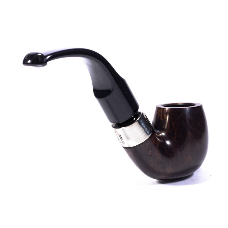 Pipa Peterson De Luxe Liscia Bent Billiard (12.5) Pipeonline