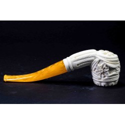 Meerschaum Pipe Lubinski B 204 Quarter Bent Pot