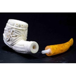 Meerschaum Pipe Lubinski B 204 Quarter Bent Pot