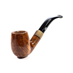 Pipa Chacom Olive Horn Liscia Mod. 42 Bent Billiard