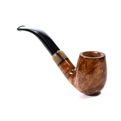 Pipa Chacom Olive Horn Liscia Mod. 42 Bent Billiard