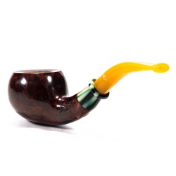 Briar Pipe Santambrogio Red Smooth Bent Apple