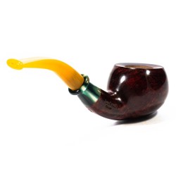 Briar Pipe Santambrogio Red Smooth Bent Apple