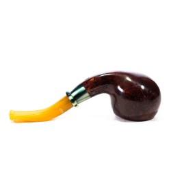 Briar Pipe Santambrogio Red Smooth Bent Apple