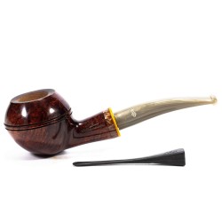 Briar Pipe Santambrogio Red Smooth Bent Rhodesian