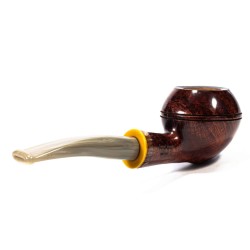 Briar Pipe Santambrogio Red Smooth Bent Rhodesian