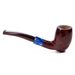 Briar Pipe Santambrogio Red Smooth Bent Billiard