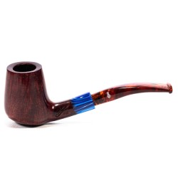 Pipa in Radica Santambrogio Red Liscia Bent Billiard