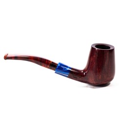 Pipa in Radica Santambrogio Red Liscia Bent Billiard