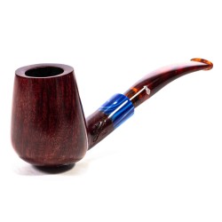 Pipa in Radica Santambrogio Red Liscia Bent Billiard