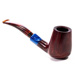 Pipa in Radica Santambrogio Red Liscia Bent Billiard