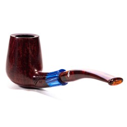 Pipa in Radica Santambrogio Red Liscia Bent Billiard