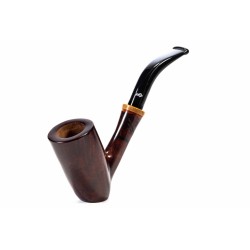 Pipa in Radica Santambrogio Red Liscia Bent Billiard