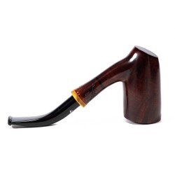 Pipa in Radica Santambrogio Red Liscia Bent Billiard