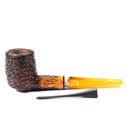 Briar Pipe Santambrogio Rusticated Billiard