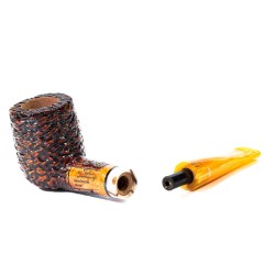 Briar Pipe Santambrogio Rusticated Billiard