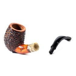 Briar Pipe Santambrogio Rusticated Bent