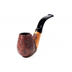 Pipe L'Anatra Dalle Uova D'Oro Rusticated Bent