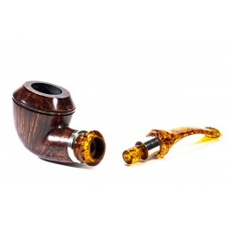 Briar Pipe Ser Jacopo Smooth L1-C Bent Rhodesian