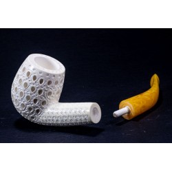 Meerschaum Pipe Lubinski B 238 Bent Billiard