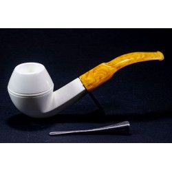 Meerschaum Pipe Lubinski B 217 Bent Bulldog