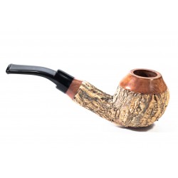 Cork Pipe Tommaso Spanu Rusticated Bent Rhodesian