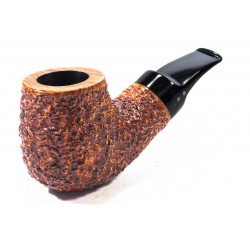 Pipa in Radica Radice Rind Aero Rusticata Bent Apple