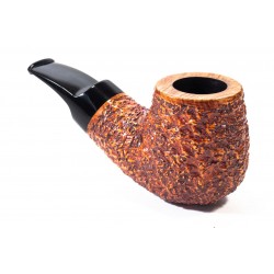 Pipa in Radica Radice Rind Aero Rusticata Bent Apple